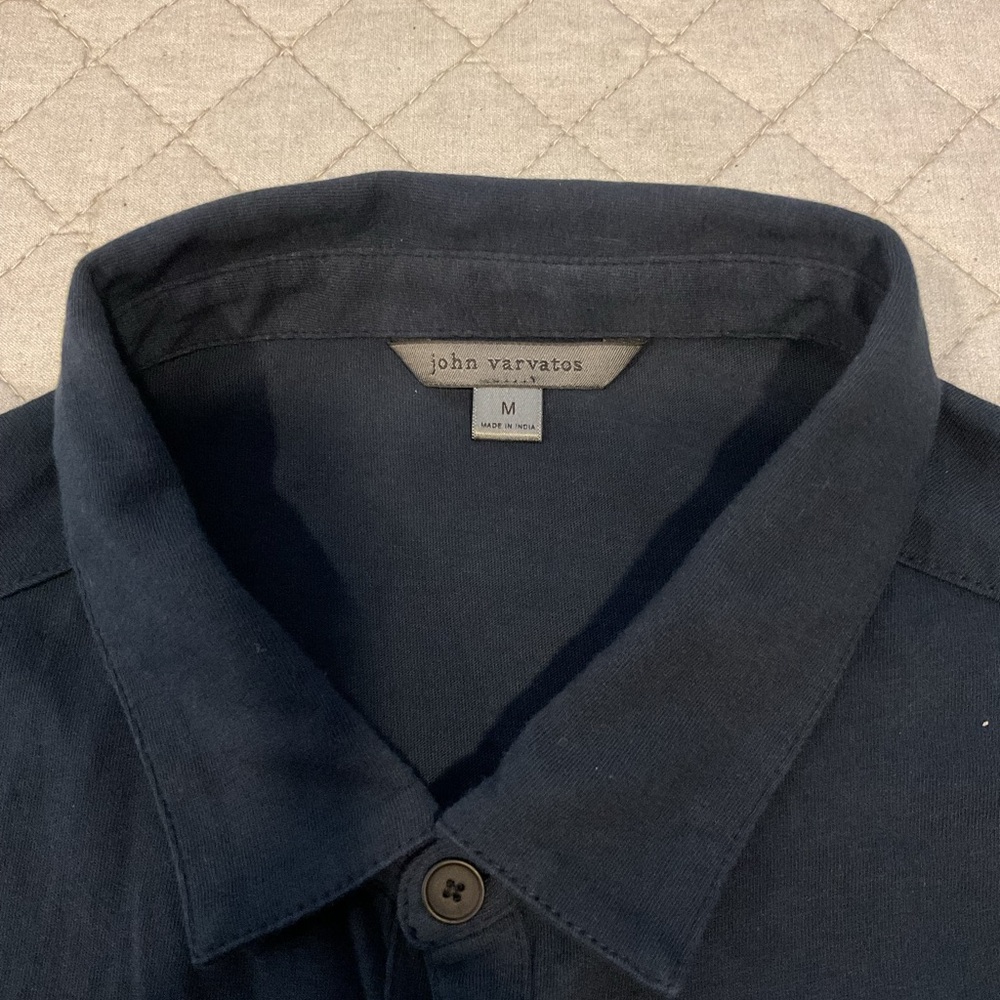 John Varvatos Men’s Navy Button Shirt - Picture 4 of 4